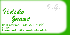 ildiko gnamt business card